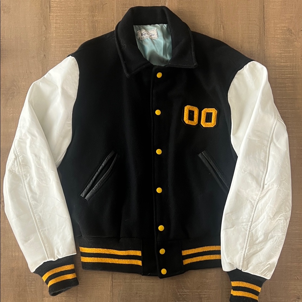 Vintage High School Varsity Leather Jacket